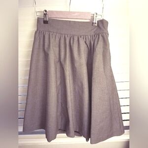 H&M Classic Gray A-Line Skirt